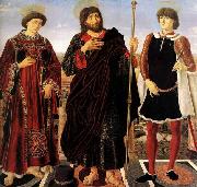 Pollaiuolo, Piero Altarpiece with Three Saints Sweden oil painting artist